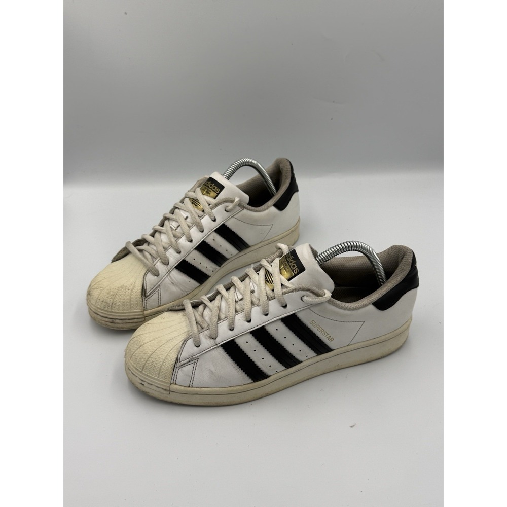 Adidas Superstar Classic Sneakers Men's Size 9 White Black Shell Toe 124273603